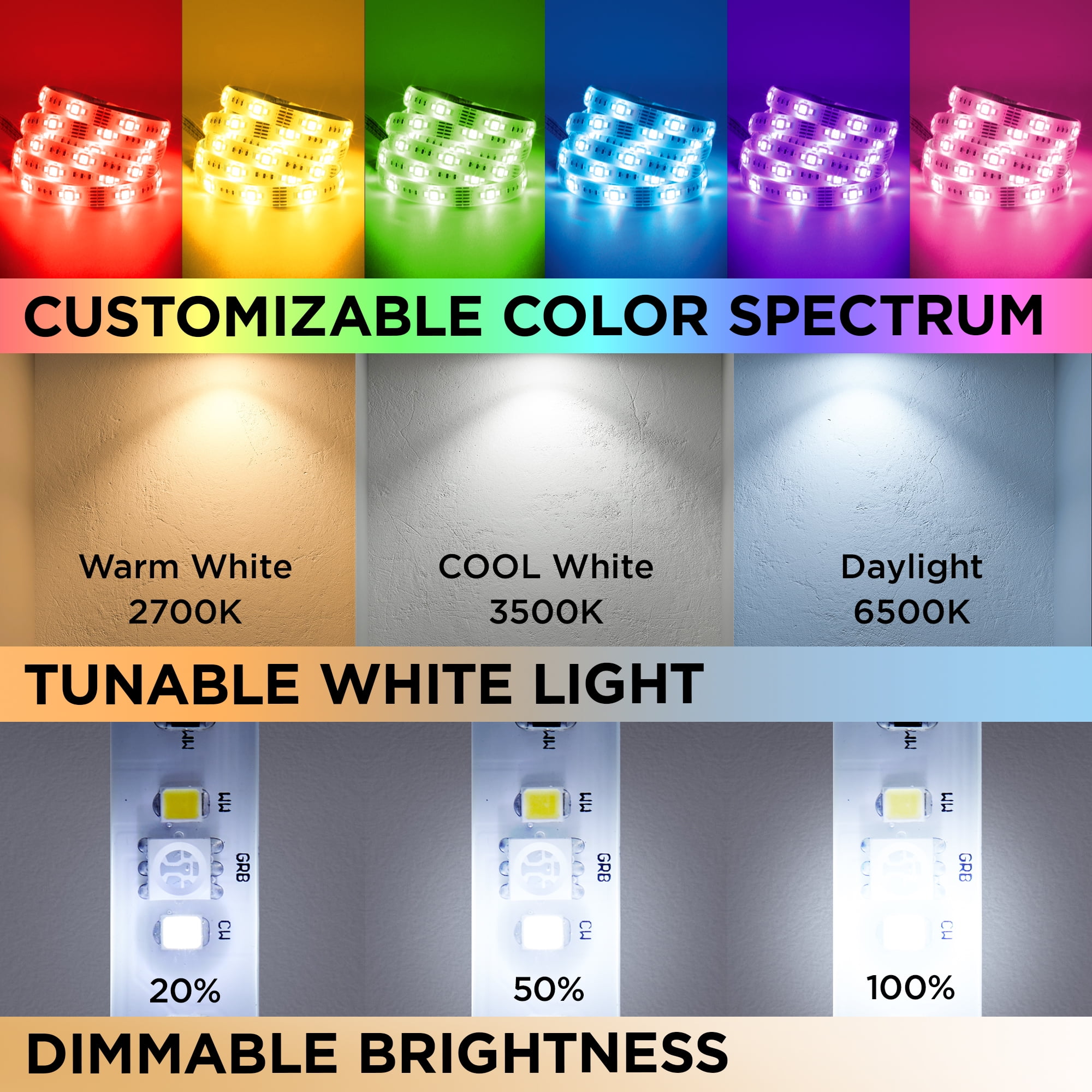 Merkury Smart LED Strip Lights - 6.5ft