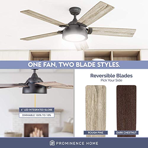 Smart Ceiling Fan with Remote Control, 52