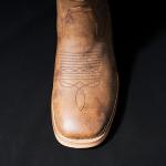 Men's Brown Square Toe Cowboy Boots - Vegan Leather