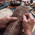 Embroidered Brown Cowgirl Square Toe Boots 8.5