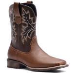 Men's Lumeheel Brown Square Toe Cowboy Boots