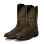 Justin Driller 11-Inch Cedar Square Toe Work Boot