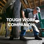 ANGRYRAM Men's Waterproof Square Toe Steel Toe Boots