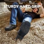 ANGRYRAM Men's Waterproof Square Toe Steel Toe Boots