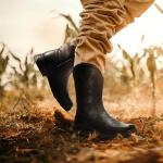 ANGRYRAM Men's Waterproof Square Toe Steel Toe Boots