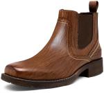 Men's Square Toe Chelsea Ankle Boots - Brown