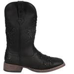 ROPER Women's Black Glitter Square Toe Casual Boots