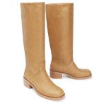 Gothictor Women's Wide Calf Square Toe Knee High Boots