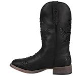 ROPER Women's Black Glitter Square Toe Casual Boots