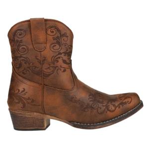 ROPER Women's Short Embroidery Snip Toe Boots