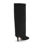 Black Knee High Square Toe Boots for Women