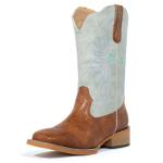 SheSole Women's Wide Square Toe Cowboy Boots Size 8