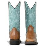 Women's Two-Toned Square Toe Cowboy Boots Size 9