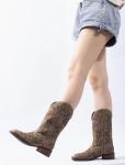 SheSole Women’s Rhinestone Square Toe Cowboy Boots