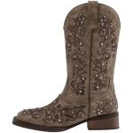 SheSole Women’s Rhinestone Square Toe Cowboy Boots
