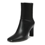 Women’s Square Toe Block Heel Ankle Booties