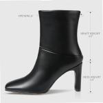 Women’s Square Toe Block Heel Ankle Booties