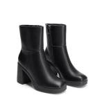 DREAM PAIRS Women's Chunky Square Toe Ankle Boots