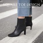 Women’s Square Toe Block Heel Ankle Booties