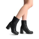 DREAM PAIRS Women's Chunky Square Toe Ankle Boots