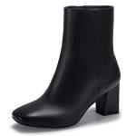 IDIFU Women's Aliza Square Toe Ankle Booties