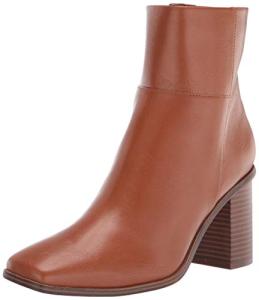 Drop Women's Ibita Cognac Square Toe Ankle Boot