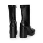 DREAM PAIRS Women's Black Square Toe Gogo Boots
