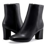 IDIFU Women's Aliza Square Toe Ankle Booties