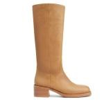 Gothictor Women's Wide Calf Square Toe Knee High Boots