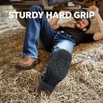ANGRYRAM Waterproof Square Toe Cowboy Work Boots