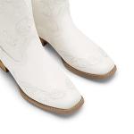 Women's Square Toe Chunky Heel Cowboy Boots