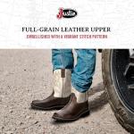 Justin Driller 11-Inch Cedar Square Toe Boot