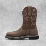 Men's NORTIV 8 Dark Brown Square Toe Boots