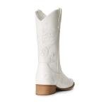 Women's Square Toe Chunky Heel Cowboy Boots