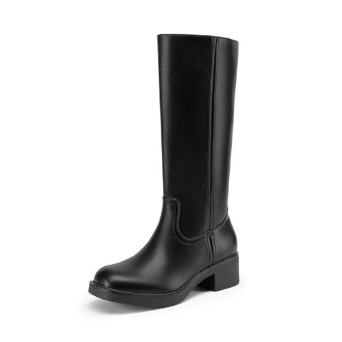 DREAM PAIRS Women's Square Toe Knee High Boots