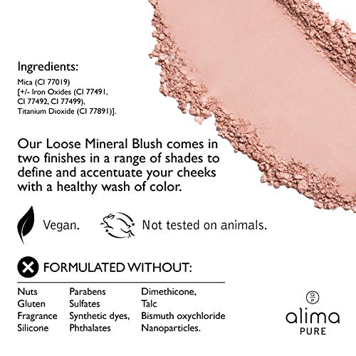 Natural Pink Loose Mineral Blush for Radiant Cheeks