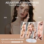 Lighted Tri-Fold Vanity Mirror with 21 LED Lights