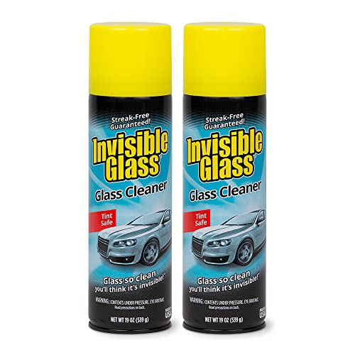 Invisible Glass 91164-2PK Premium Glass Cleaner 19-Ounce Can - Case of 2, 38. Fluid, 2 Pack