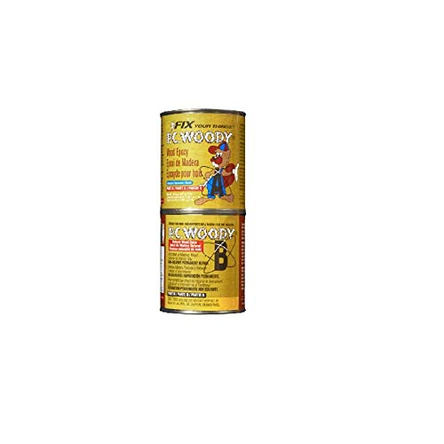 PC Products PC-Woody Wood Repair Epoxy Paste, Two-Part 48 oz in Two Cans, Tan 643334