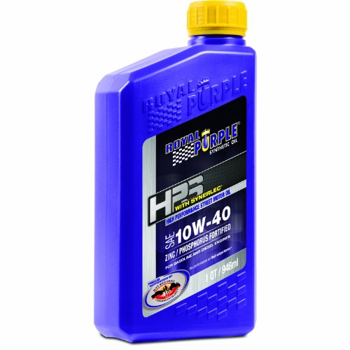 Royal Purple 32140 HPS 10W-40 High Performance Street Synthetic Motor Oil with Synerlec - 1 qt. (Case of 12)