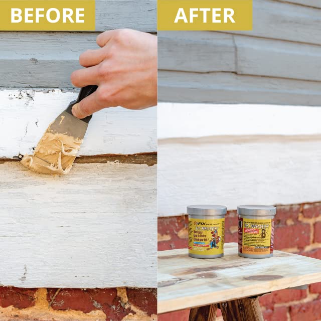 PC Products PC-Woody Wood Repair Epoxy Paste, Two-Part 96 oz in Two Cans, Tan 128336