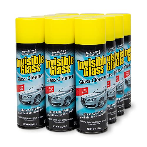 Invisible Glass 91164-12PK Premium Glass Cleaner 19-Ounce Can, 228. Fluid, 12 Pack