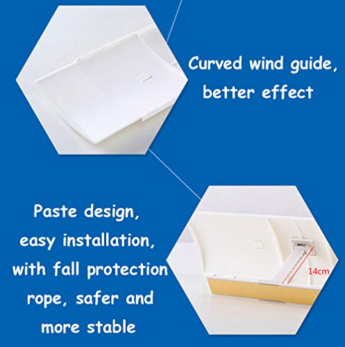 Air Conditioner Deflector, Adjustable Anti Direct Blowing Retractable Air Conditioning Deflector, Air-Con Deflectors for Home/Office,50-74cm Retractable