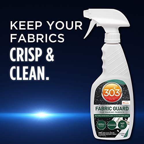 303 Marine Fabric Guard - For Marine Fabrics - Restores Lost Water Repellency To Factory New Levels - Repels Moisture And Stains, 16 fl. oz. (30616CSR-6PK)