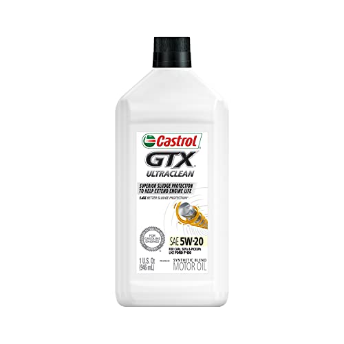 Castrol 6140 GTX ULTRACLEAN 5W-20 Motor Oil, 1 Quart, 6 Pack