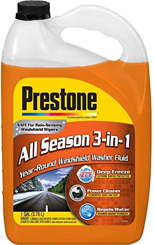 Prestone AS658 Deluxe 3-in-1 Windshield Washer Fluid, 1 Gallon, 2 pack