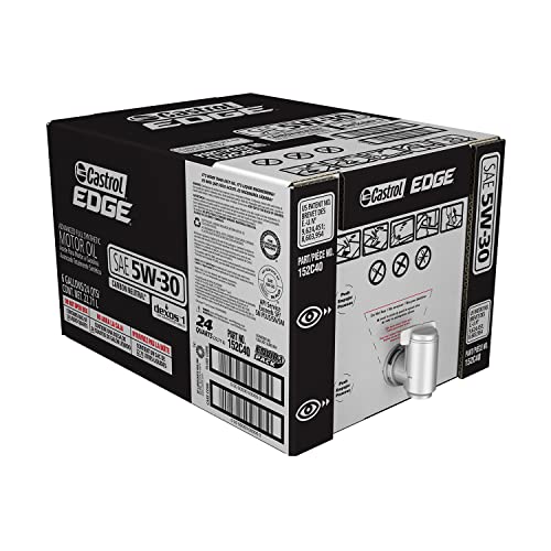 Castrol 60050 Edge 5W-30 Advanced Full Synthetic Motor Oil, 6 Gallon Enviro-Pack
