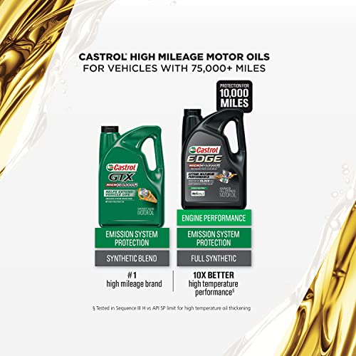 Castrol 60005 GTX 5W-30 High Mileage Motor Oil - 6 Gallon, (Enviro-Pack)