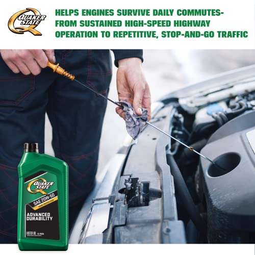 Quaker State Motor Oil, Conventional 20W-50 (1-Quart, Single Pack)