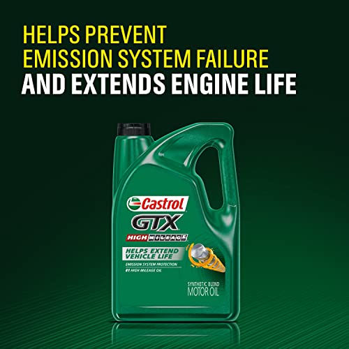 Castrol 60005 GTX 5W-30 High Mileage Motor Oil - 6 Gallon, (Enviro-Pack)